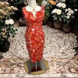 Adrianna Papell Vibrant  Color Dress